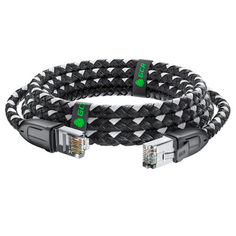  Патч-корд Greenconnect Prof Strong GCR-52778 прямой 3.0m, UTP медь кат.6, черно-белый 