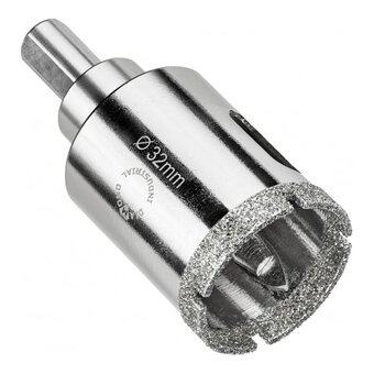  Коронка алмазная по керамограниту с центрирующим сверлом Diamond Industrial DIDCSC032 32мм 