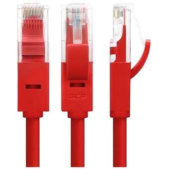  Патч-корд Greenconnect GCR-LNC04-3.0m прямой 3.0m, UTP кат.5e, красный 