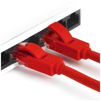  Патч-корд Greenconnect GCR-LNC04-3.0m прямой 3.0m, UTP кат.5e, красный 