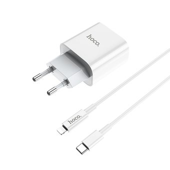  СЗУ HOCO C76A Plus Speed source PD20W charger set(Type-C TO Lightning), white 