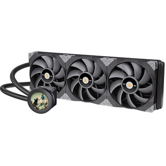 СВО Thermaltake Toughliquid Ultra 420 (CL-W366-PL14BL-A) CPU AIO Liquid Cooler All-In-One Liquid Cooling System/Water Block 2.1inch LCD/Fan 140 