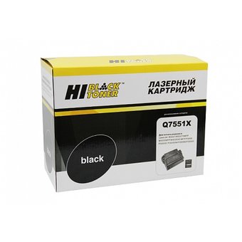  Картридж Hi-Black Q7551X для LJ P3005/M3027mfp/M3035mfp, с чипом, 13000 стр (1 500 502) 