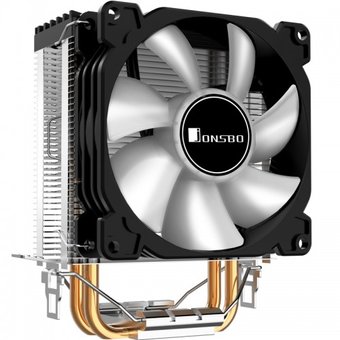  Кулер Jonsbo CR-1200 LGA1366/115X/775/AM4/AM3/3+/AM2/+/FM2/+/FM1(45шт/кор, TDP 95W, 92mm Dynamic Multi-Color LED Fan, 2 тепловые трубки, 3-pin) Retail 
