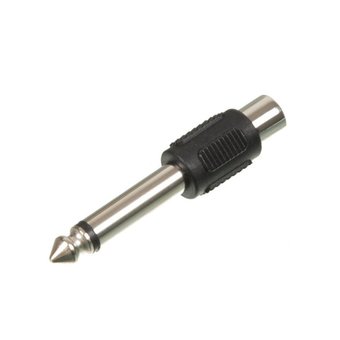  Переходник аудио Hama H-43356 Jack 6.3 (m)/1хRCA (f) черный (00043356) 