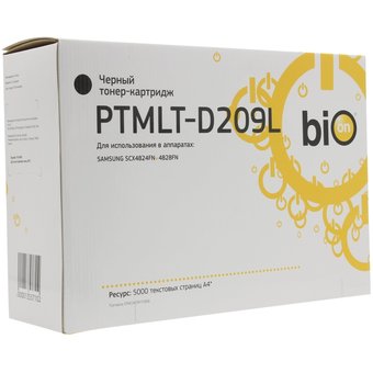  Картридж Bion MLT-D209L / PTMLT-D209L для Samsung ML-2855ND/SCX-4824FN/4828FN, 5000стр 