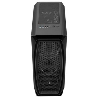  Корпус Aerocool Aero One Mini Eclipse V1 без БП, mATX, боковое окно (закаленное стекло), черный 