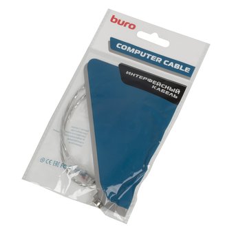  Кабель-удлинитель аудио Buro Jack 3.5 (m)/Jack 3.5 (f) 0.5м прозрачный (CAB025-0.5M) 