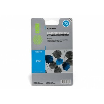  Картридж струйный Cactus CS-C9371 фото голубой для HP DJ T610/T620/T770/T1100/T1100/T1120/T1200 (130 