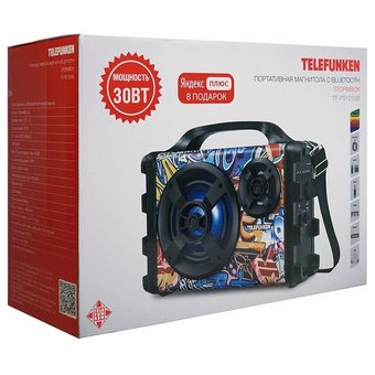  Портативная колонка Telefunken TF-PS1255B черный 