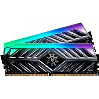  ОЗУ AData 16GB DDR4 3200 DIMM XPG Spectrix D41 RGB Grey Gaming Memory AX4U32008G16A-DT41 Non-ECC, CL16, 1.35V, Heat Shield, Kit (2x8GB), RTL 