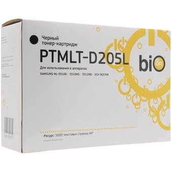  Картридж Bion PTMLT-D205L для Samsung ML 3310/3710/ SCX 4833/5637 ,5000стр 