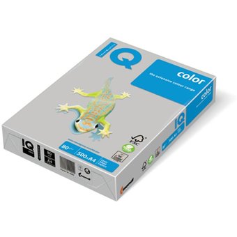  Бумага цветная IQ color, А4, 160 г/м2, 250 л., тренд, серая, GR21 