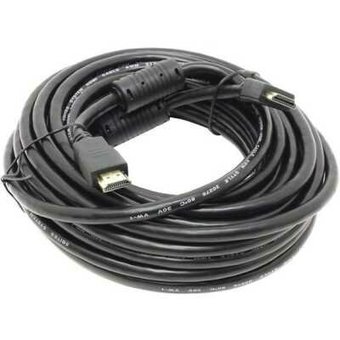  Кабель 5bites APC-014-100 HDMI M/HDMI M V1.4b, высокоскоростной, ethernet+3D, зол.разъемы, ферр.кольца, 10м. 