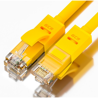  Патч-корд Greenconnect GCR-LNC02-0.5m прямой 0.5m, UTP кат.5e, желтый 