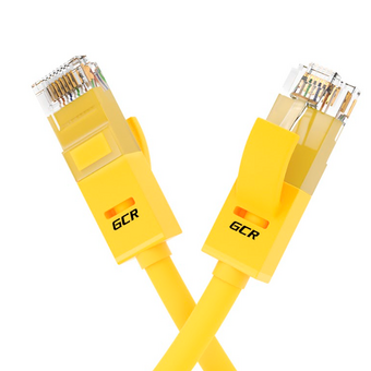  Патч-корд Greenconnect GCR-LNC02-0.5m прямой 0.5m, UTP кат.5e, желтый 