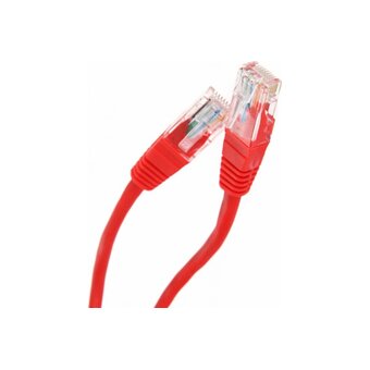  Патчкорд Telecom NA102-R-5M литой UTP кат.5е 5,0м красный 