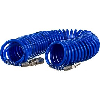 Шланг спиральный полиуретановый с быстроразъемными соединениями INTERTOOL PT-1711 6.5*10мм 