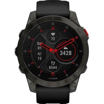  Smart-часы Garmin Epix Gen 2 Black,Carbone Gray DLC Ti w/Silicone Band EMEA (010-02582-11) 