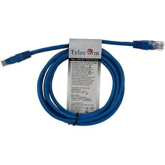  Патчкорд Telecom NA102-L-2M литой UTP кат.5е 2,0м синий 