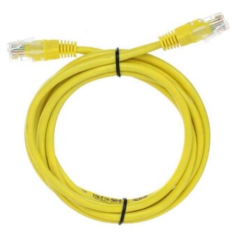 Патчкорд Telecom NA102-Y-2M литой UTP кат.5е 2,0м желтый 