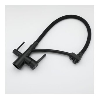  Смеситель для кухни Gappo G4398-16 549409 35к с вых. для питьевого фильтра черный 