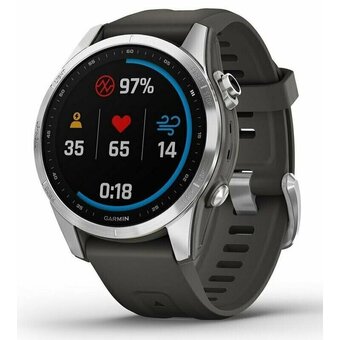  Smart-часы Garmin Fenix 7S Silver с серым ремешком (010-02539-01) 