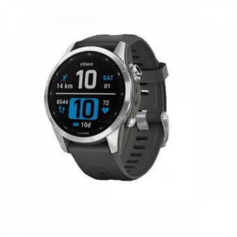  Smart-часы Garmin Fenix 7S Silver с серым ремешком (010-02539-01) 
