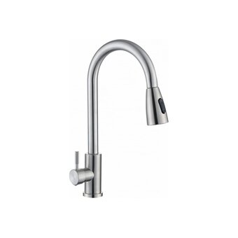  Смеситель для кухни Tsarsberg тип ГОСТ См-МОЦБИвА TSB-123-001 с выдвижной лейкой 