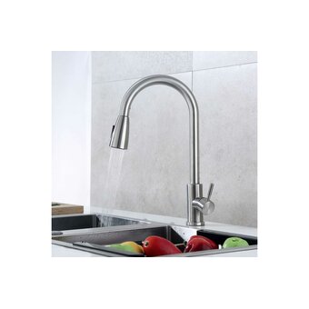  Смеситель для кухни Tsarsberg тип ГОСТ См-МОЦБИвА TSB-123-001 с выдвижной лейкой 