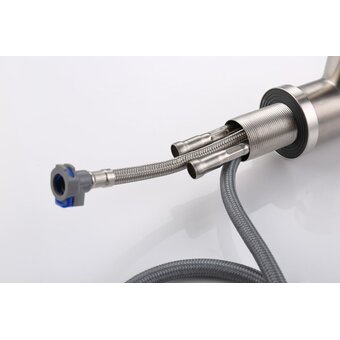  Смеситель для кухни Tsarsberg тип ГОСТ См-МОЦБИвА TSB-123-001 с выдвижной лейкой 