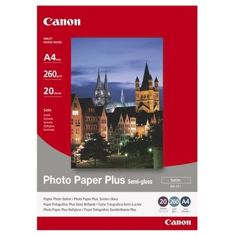  Бумага Canon 1686B021 Plus Semi-gloss SG-201 A4 (20 SHEETS) 