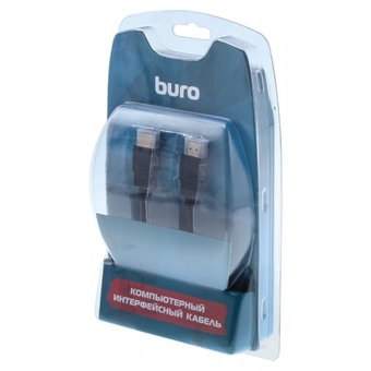  Кабель аудио-видео Buro HDMI 1.4 HDMI (m)/HDMI (m) 5м Позолоченные контакты черный (BHP RET HDMI50) 