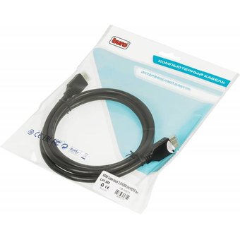  Кабель аудио-видео Buro HDMI 2.0 HDMI (m)/HDMI (m) 1.5м Позолоченные контакты черный (BHP HDMI 2.0) 