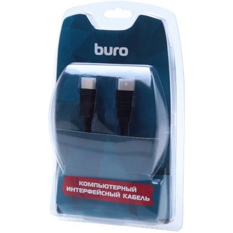  Кабель аудио-видео Buro HDMI (m)/HDMI (m) 3м Позолоченные контакты черный (BHP RET HDMI30-2) 