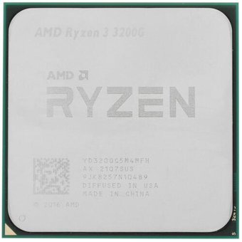  Процессор AMD Ryzen 3 3200G AM4 (YD320GC5M4MFH) (3.6GHz/Radeon Vega 8) OEM 