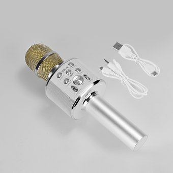  Микрофон караоке Hoco BK3 Cool sound KTV microphone gold 