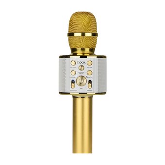  Микрофон караоке Hoco BK3 Cool sound KTV microphone gold 