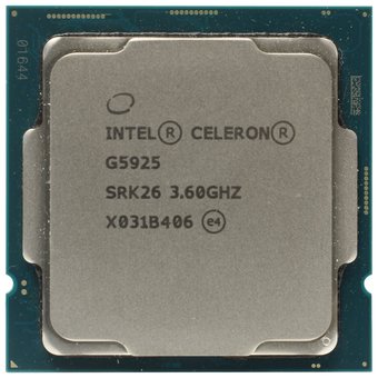  Процессор Intel Socket 1200 Celeron G5925 (3.60Ghz/4Mb) Box (BX80701G5925 SRK26) 