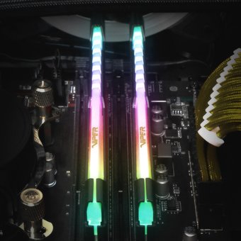  ОЗУ Patriot Memory DDR 4 DIMM 32Gb PC28800, 3600Mhz, CL20, PATRIOT Viper Steel RGB (PVSR432G360C0) (retail) 