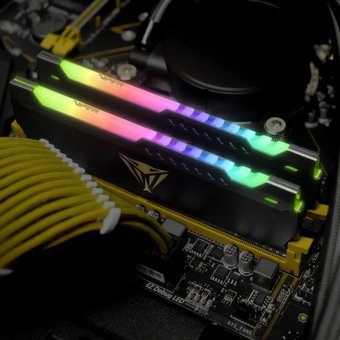  ОЗУ Patriot Memory DDR 4 DIMM 32Gb PC28800, 3600Mhz, CL20, PATRIOT Viper Steel RGB (PVSR432G360C0) (retail) 