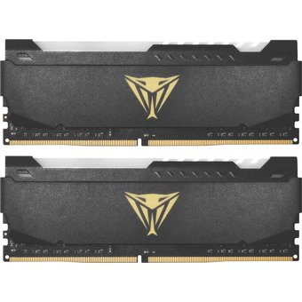  ОЗУ Patriot Memory DDR 4 DIMM 32Gb PC25600, 3200Mhz, CL18, PATRIOT Viper Steel RGB (PVSR432G320C8) (retail) 