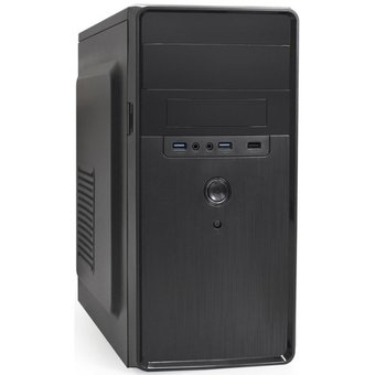  Корпус Minitower ExeGate EX286440RUS BA-309U2-450W-8 (mATX, БП AA450 с вент. 8см, 1*USB+2*USB3.0, HD аудио, черный) 