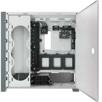  Корпус Corsair iCUE 5000X RGB CC-9011213-WW Tempered Glass Mid-Tower Smart Case, White 