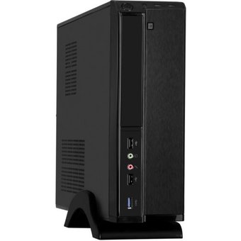  Корпус Desktop ExeGate MI-207U-350W-8 (miniITX/mATX, БП M350 с вент. 8см, 1*USB+1*USB3.0, аудио, черный) 