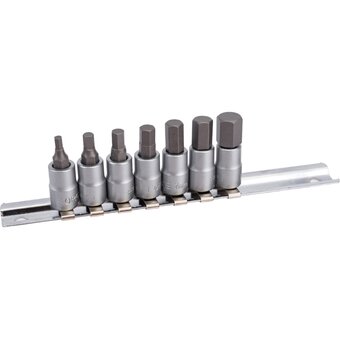  Набор кор. головок-бит 6гр. FORCE 2073 на планке 7пр 