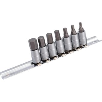  Набор кор. головок-бит 6гр. FORCE 2073 на планке 7пр 