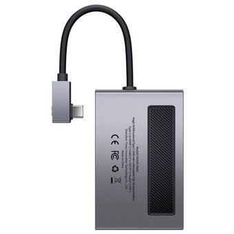  USB Hub Baseus Magic (CAHUB-DA0G) Multifunctional Type-C HUB with a Retractable Clip Standard Edition USB+SD/TF+HDMI+AUX+Type-C Space Gray 