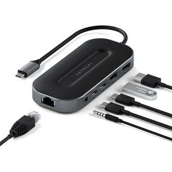  USB-hub Satechi USB4 Multiport Adapter with 2.5G Ethernet ST-U4MGEM Space Gray 
