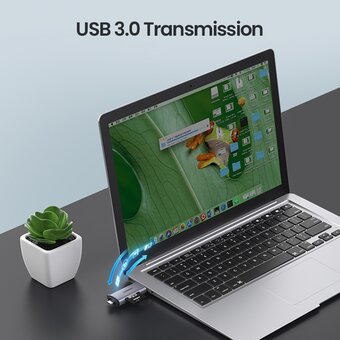  Картридер UGREEN CM185 50706 USB-C/USB-A Card Reader Grey 